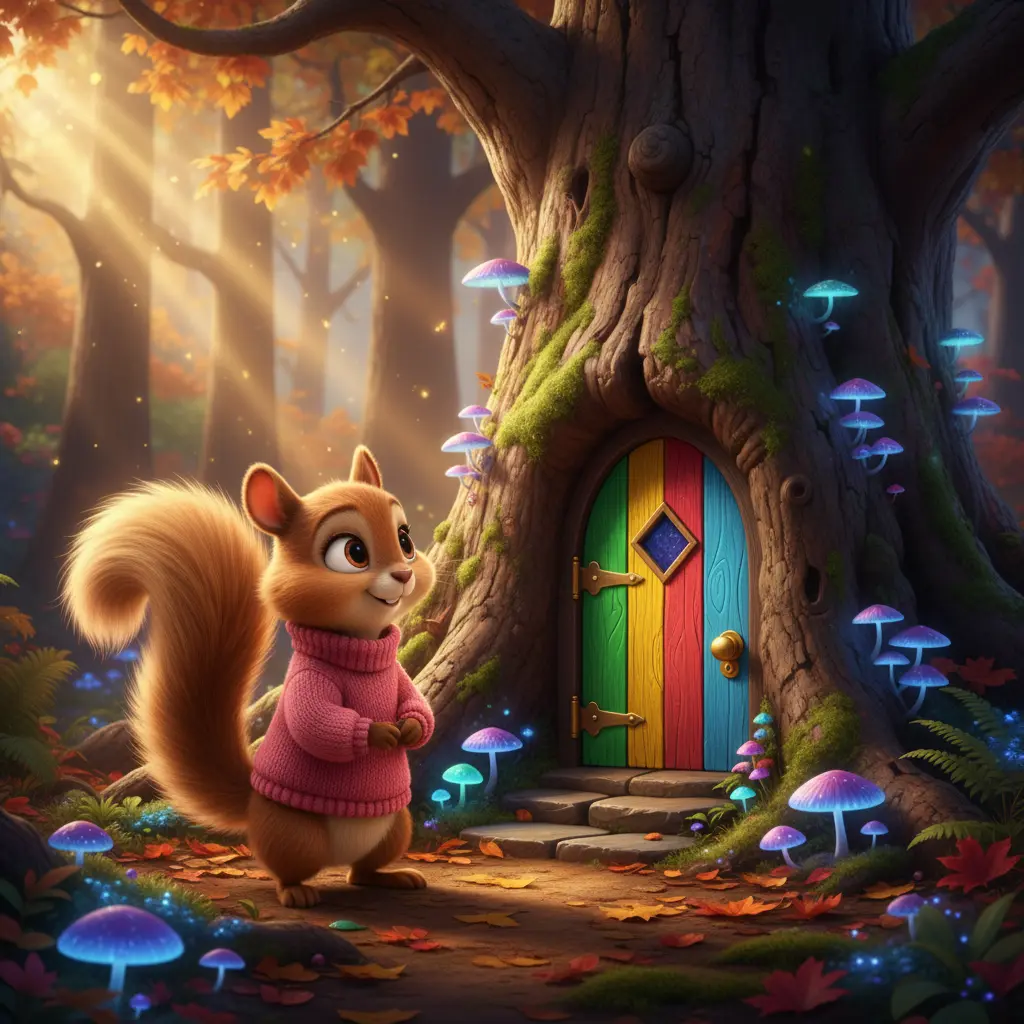 Ilustracja do bajki na dobranoc: „Charlie i najstarszy dąb”